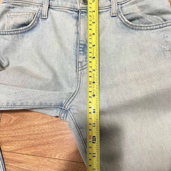 Current Elliot The Vintage Cropped Jeans Size 26 Blue Light Wash Distressed Slim - Picture 8 of 9